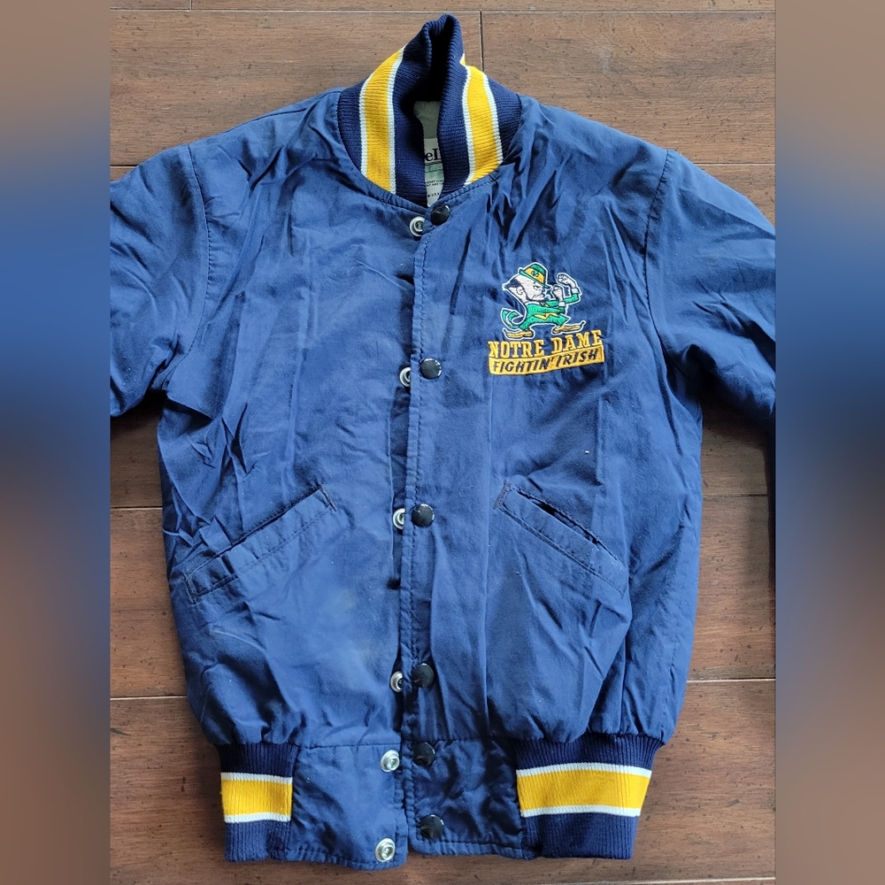 Vintage Youth Notre Dame Irish Button Down Jacket